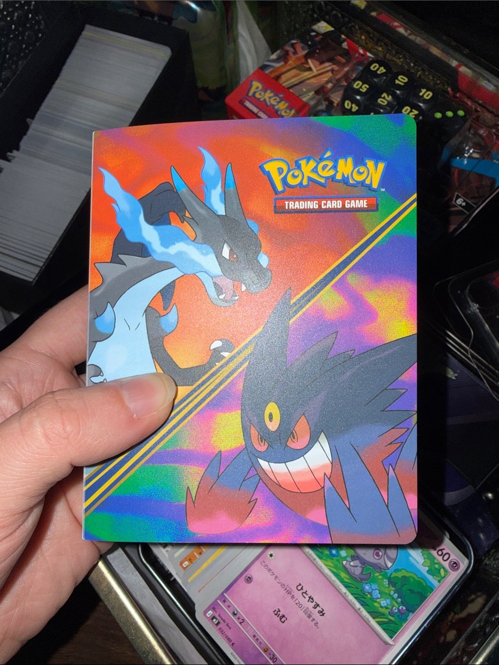 Pokémon TCG FILLED Charizard & Gengar covered books